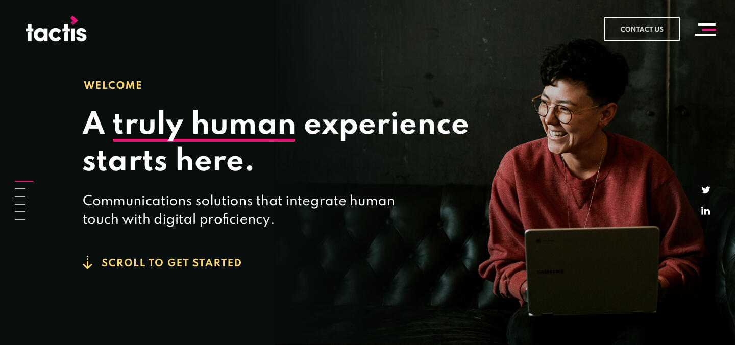 website hero redesign